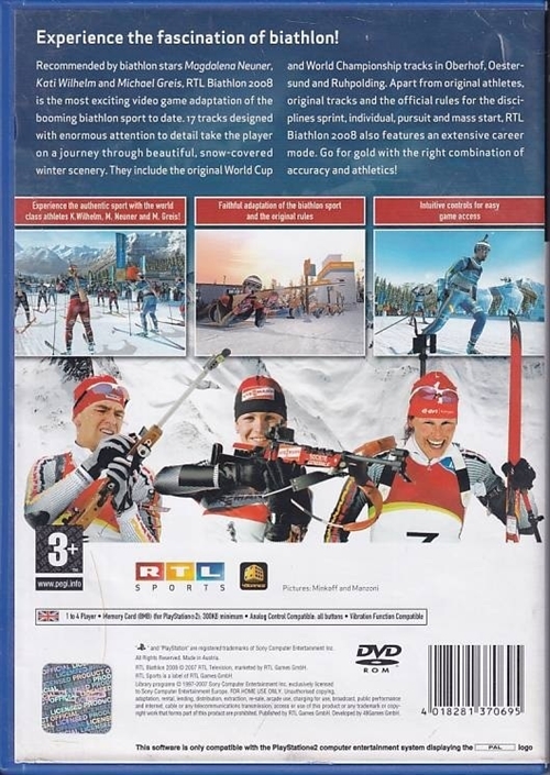 RTL Biathlon 2008 - Signed - PS2 (B Grade) (Genbrug)